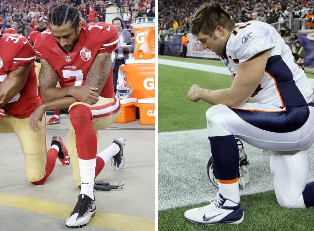 Acts of Faith Perspective Colin Kaepernick vs. Tim Tebow: A tale of two Christians on their knees