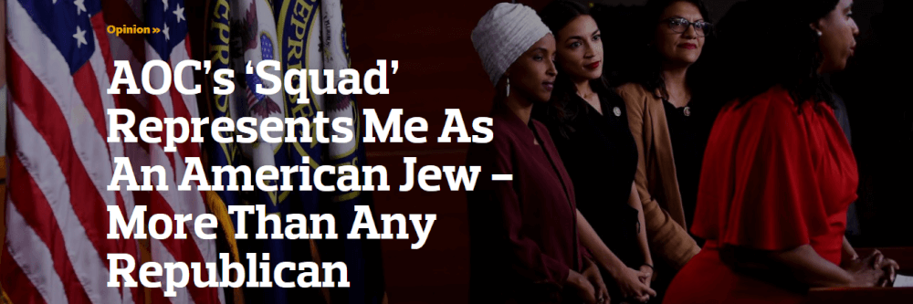 AOC’s ‘Squad’ Represents Me As An American Jew – More Than Any Republican